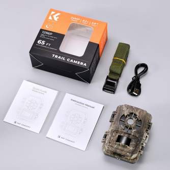 Medību kameras - K&F Concept K&F 1296P 24MP Wildlife Camera dead wood KF35.064 - ātri pasūtīt no ražotāja