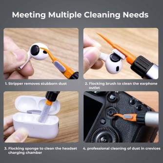 Чистящие средства - K&F Concept K&F Aluminum Versatile Switch Cleaning Pen Kit ( Cleaning Pen + APS-C Sensor Cleaning Swab*6+ Fl