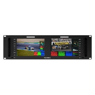 LCD monitori filmēšanai - Feelworld D71 PLUS Dual 7"3RU Rack Mount Monitor 4K HDMI SDI D71 PLUS - ātri pasūtīt no ražotāja