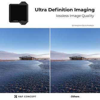 Neutral Density Filters - K&F Concept K&F 100*100*2MM Square Full ND1000 with Lens Protection Bracket SKU.1809 - quick order from manufacturer
