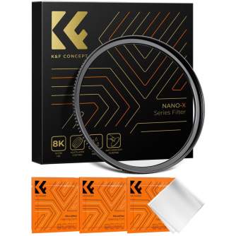 K&F Concept K&F 67-82mm Step Up Brass Filter Adapter Ring, Thickness 2.9mm, W/ 3pcs Cleaning Cloth KF05.325
