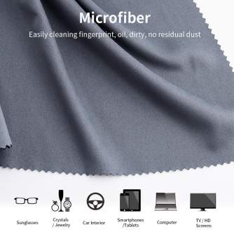 Новые товары - K&F Concept K&F Cleaning cloth set for Electronics, dark gray, 4 pieces, 40.6*40.6cm SKU.1690 - быстрый заказ от 