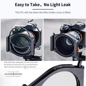 Neutral Density Filters - K&F Concept K&F High-End Square Bracket System, with built-in 95mm CPL, with 67/72/77/82mm adapter ring, Square SKU.1877 - quick order from manufacturer