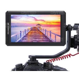 LCD monitori filmēšanai - Feelworld 5,7" 4K F6 HDMI monitor met Tilt Arm - ātri pasūtīt no ražotāja