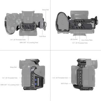 Sortimenta jaunumi - SmallRig Rhinoceros" Cage Kit for Sony Alpha 7R V / Alpha 7 IV / Alpha 7S III 4308 4308 - ātri pasūtīt no ražotāja
