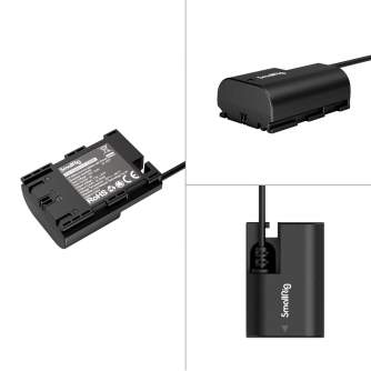 Kameru akumulatori - SmallRig LP-E6NH Dummy Battery with Power Adapter (European standard) 4271 4271 - perc šodien veikalā un ar piegādi