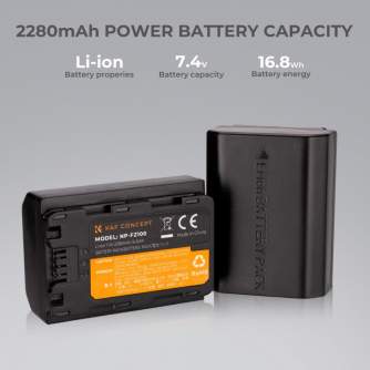 Camera Batteries - K&F Concept K&F FZ100 2000mAh Digital Camera Dual Battery with Dual Channel - buy today in store and with delivery