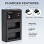 Kameras bateriju lādētāji - K&F Concept K&F LP-E17 Digital Camera Dual Channel Charger with type c Charging - быстрый заказ от 