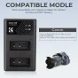 Chargers for Camera Batteries - K&F Concept LP-E17 Digital Camera Dual Channel Charger with type c Charging - quick order from manufacturer
