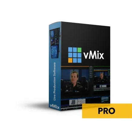 vMix Pro software PC-only (Windows) Blackmagic Design SDI and HDMI input/output