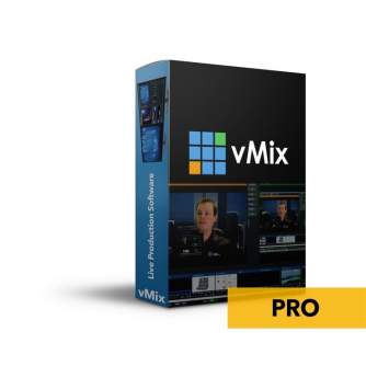 vMix Pro software PC-only (Windows) Blackmagic Design SDI and HDMI input/output 