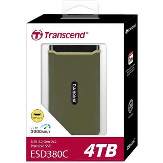 Hard drives & SSD - External SSD TRANSCEND ESD380C 1TB USB 3.2 | 3D NAND | Write speed 2000 MBytes/ - quick order from manufacturer