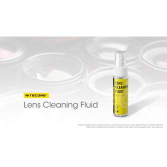 Foto kameras tīrīšana - Nitecore Lens Cleaning Kit (5 x lens cloth / 1 x 30ml fluid) - ātri pasūtīt no ražotāja