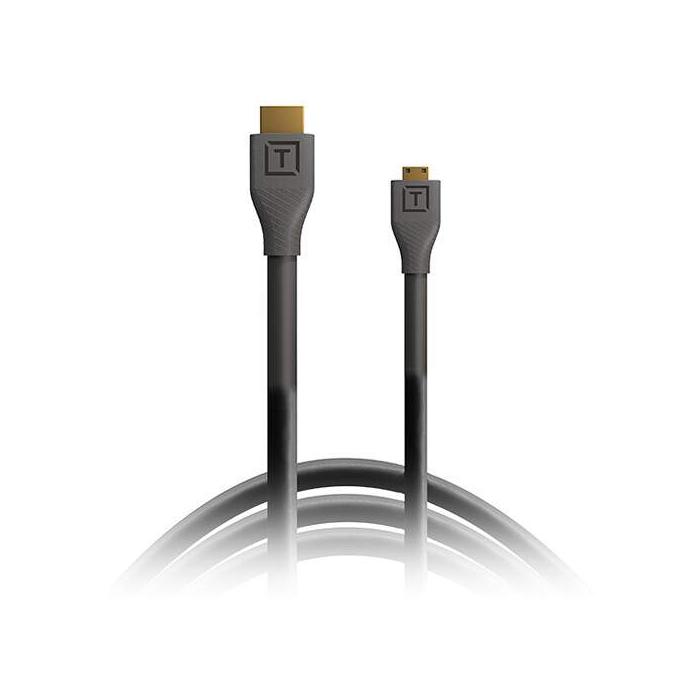 Cables - TETHERPRO HDMI MICRO TO HDMI 2.0 BLACK 4.6M - quick order from manufacturer
