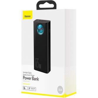 Power Banks - Powerbank Baseus Amblight 30000mAh, 4xUSB, USB-C, 65W (black) - быстрый заказ от производителя