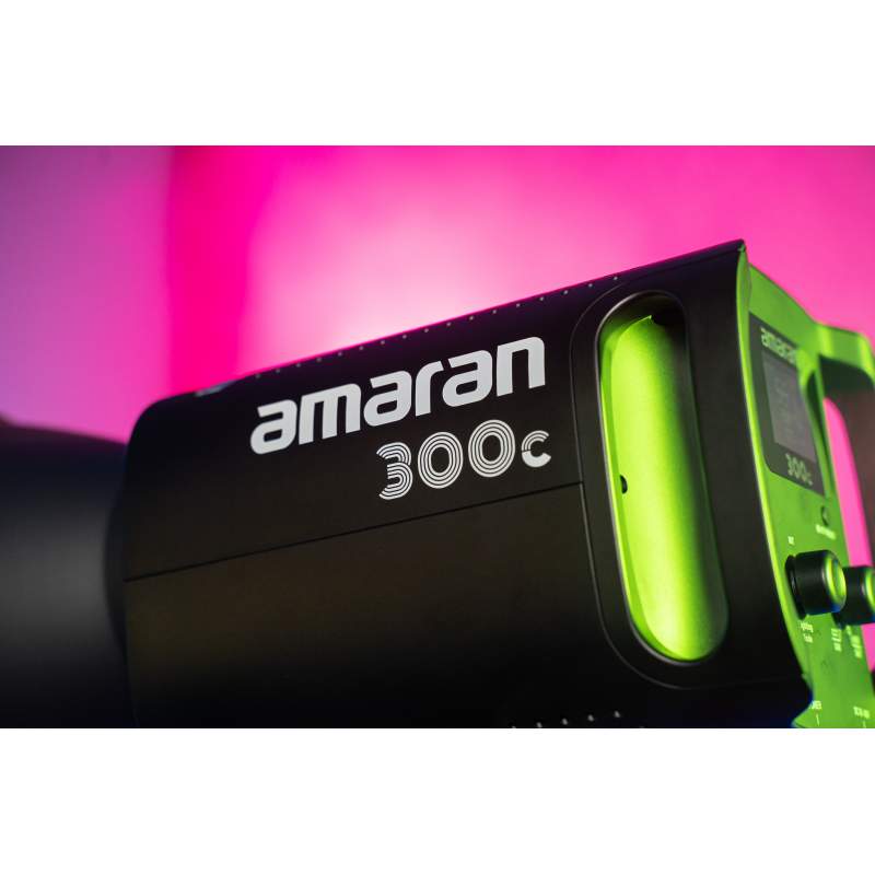 Aputure Amaran 300c RGB COB Video Light Bowen Mount 2,500K to 7,500K CCT  with G/M Adjustment 26,580 lux @ 1m with Hyper Reflector Support APP Control