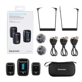 Microphones - Saramonic Blink500 ProX Q2 wireless audio transmission kit (RX + TX + TX) - quick order from manufacturer
