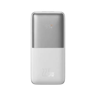 Portatīvie akumulatori - Baseus Bipow Pro 10000mAh, 2xUSB, USB-C, 22,5W (balta) - ātri pasūtīt no ražotāja