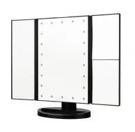 Make-up Mirror - Humanas HS-ML04 makeup mirror with LED backlight - black - quick order from manufacturerMake-up Mirror - Humanas HS-ML04 makeup mirror with LED backlight - black - quick order from manufacturer