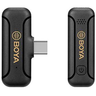 Bezvadu piespraužamie mikrofoni - BOYA BY-WM3T2-U1 - 2.4G MINI WIRELESS MICROPHONE - FOR ANDRIOD DEVICES 1+1 - купить сегодня в