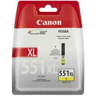 Printera kārtridži - Canon ink CLI-551Y XL, yellow 6446B001 - ātri pasūtīt no ražotāja