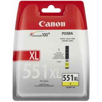 Printeri un piederumi - Canon ink CLI-551Y XL, yellow 6446B001 - ātri pasūtīt no ražotāja