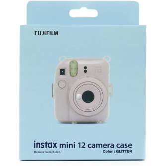 Koferi Instant kamerām - Fujifilm Instax Mini 12 case, glitter 70100157872 - perc šodien veikalā un ar piegādi