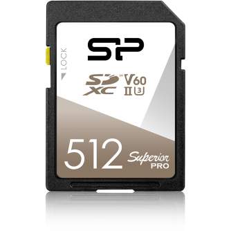 Zibatmiņas - Silicon Power memory card SDXC 512GB Superior Pro UHS-II SP512GBSDXJV6V10 - ātri pasūtīt no ražotāja