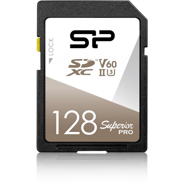 Zibatmiņas - Silicon Power memory card SDXC 128GB Superior Pro UHS-II SP128GBSDXJV6V10 - ātri pasūtīt no ražotāja