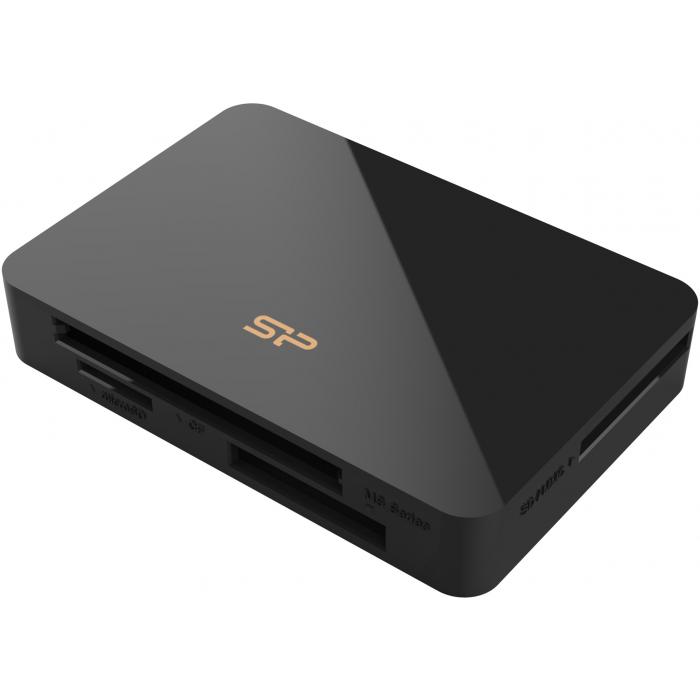 USB флешки - Silicon Power card reader All-in-One USB 3.2 U3 SPU3A05REDEL6L0K - купить сегодня в магазине и с доставкой