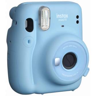 Vairs neražo - Instax Mini 11 Sky Blue + Glossy filma 10gb (debesu zilā) momentfoto kamera 