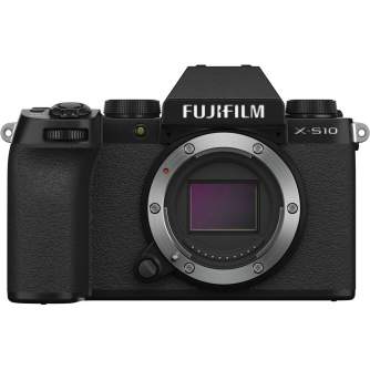 Bezspoguļa kameras - Fujifilm X-S10 mirrorless 26MP X-Trans BSI-CMOS IBIS black body - perc šodien veikalā un ar piegādi
