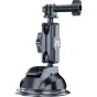 Vairs neražo - TELESIN Universal Suction Cup Holder with phone holder and action camera mounting TE-SUC-012