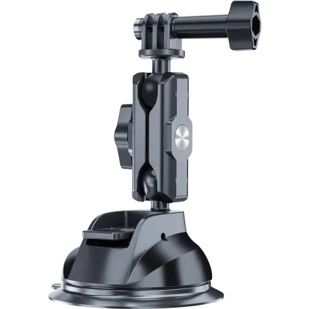 TELESIN Universal Suction Cup Holder with phone holder and action camera mounting TE-SUC-012