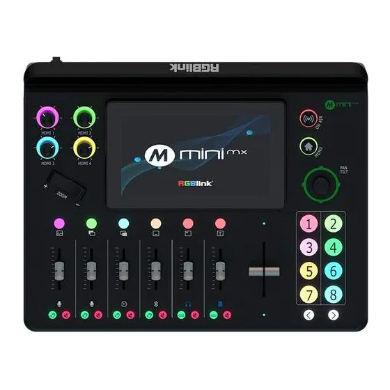 RGBlink Mini MX Production Mixer 44K60p HDMI Input FHD 60p HDMI Out 9xAudio