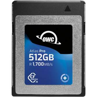 Memory Cards - OWC CFEXPRESS ATLAS PRO R1700/W1500 (TYPE B) 512GB OWCCFXB2P00512 - quick order from manufacturer