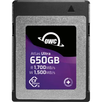 Atmiņas kartes - OWC CFEXPRESS ATLAS ULTRA R1700/W1500 (TYPE B) 650GB OWCCFXB2U0650 - ātri pasūtīt no ražotāja