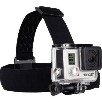 Sporta kameru aksesuāri - GoPro stiprinājums ap galvu Head Strap Quick clip ACHOM-001 - perc šodien veikalā un ar piegādi