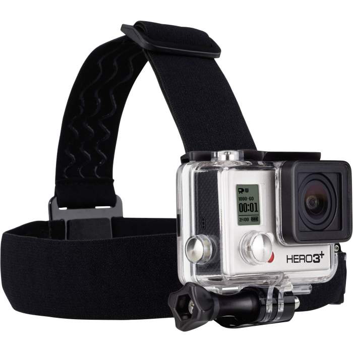 Аксессуары для экшн-камер - GoPro Siksna kameras nostiprināšanai uz galvas + saspraude - купить сегодня в магазине и с доставкой