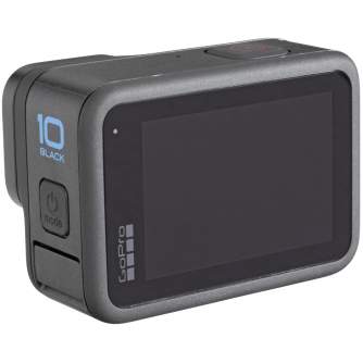 Action Cameras - GoPro HERO 10 Black action camera GP2 5.3K 23Mp RAW HyperSmooth 4.0 8x slo-mo 10m touch 1080p live streaming - buy today in store and with delivery