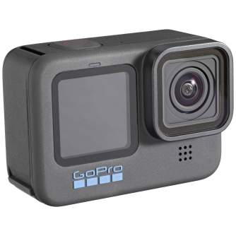 Экшн-камеры - GoPro HERO 10 Black action camera GP2 5.3K 23Mp RAW HyperSmooth 4.0 8x slo-mo 10m touch 1080p live streaming - быс