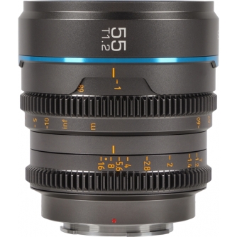New products - SIRUI CINE LENS NIGHTWALKER S35 55MM T1.2 RF-MOUNT METAL GREY MS55R-G - quick order from manufacturer