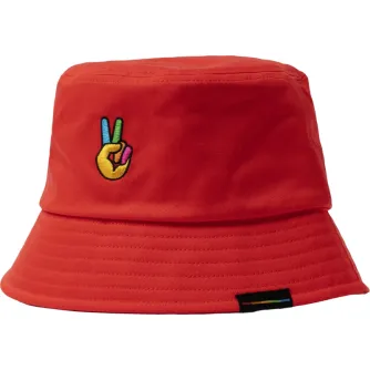 Apģērbs - Polaroid Red Bucket Hat 124937 6319 - ātri pasūtīt no ražotāja