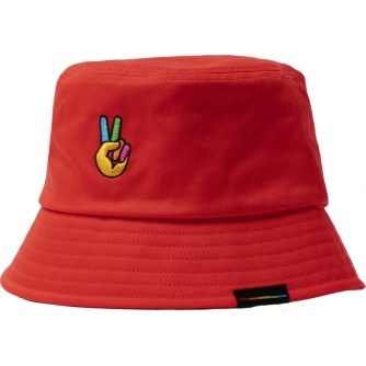 Apģērbs - POLAROID BUCKET HAT RED 6319 - ātri pasūtīt no ražotāja