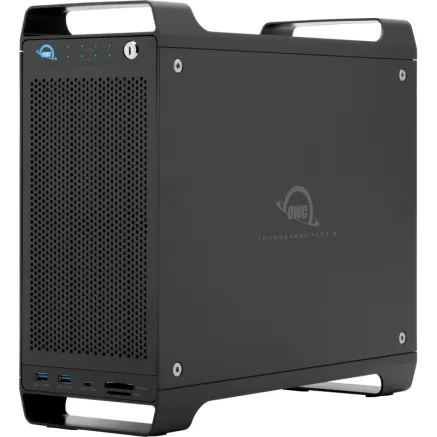 OWC FLEX8 (7 HDD + 1 X NVME U.2 ARRAY CONFIGS) 58TB TOTAL (56TB HD 8TB X 7 AND 2TB NVME X 1 OWCTB3F81N058