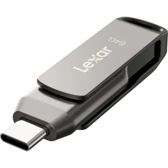 USB Flash Drives - LEXAR JUMPDRIVE DUAL DRIVE D400 TYPE-C/TYPE-C & TYPE-A, UP TO 130MB/S READ (USB 3.1) 64GB LJDD400064G-BNQNG - quick order from manufacturer