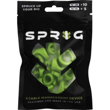 SPRIG GREEN VALUE PACK 10X 1/4” SPRIGS + 5X 3/8” BIG SPRIGS VPK-S10-B5-G
