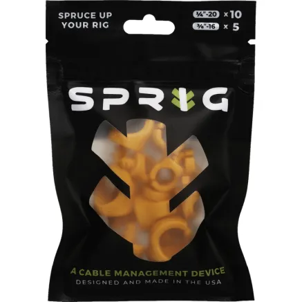 SPRIG ORANGE VALUE PACK 10X 1/4” SPRIGS + 5X 3/8” BIG SPRIGS VPK-S10-B5-O