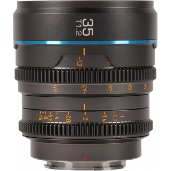 New products - SIRUI CINE LENS NIGHTWALKER S35 35MM T1.2 X-MOUNT METAL GREY MS35X-G - quick order from manufacturer
