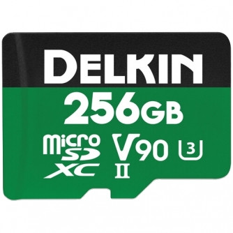 Memory Cards - DELKIN MICROSD POWER 2000X UHS-II (V90) R300/W250 256GB DDMSDG2000256 - quick order from manufacturer